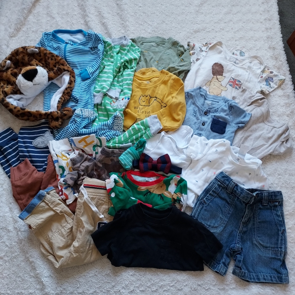 Bundle (20 pcs) 18mo Toddler Boy Play Clothes Everyday Grandma's House